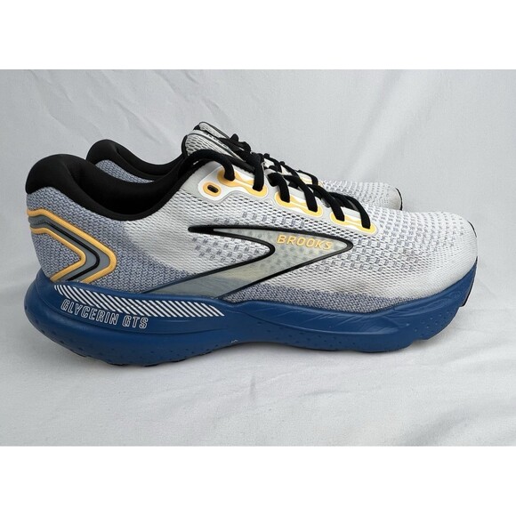 Brooks Glycerin GTS 21 Shoes Mens Size 13 D White Running Stability 1104201D158
